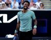 Gaël Monfils musste erschöpft gegen Ben Shelton bei den Australian Open aufgeben