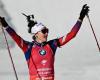 Nach dem Sprint siegte Lou Jeanmonnot in Antholz im Doppelsieg der Franzosen